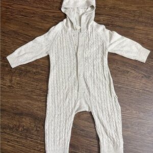 Baby Gap Grey Cable Knit One Piece